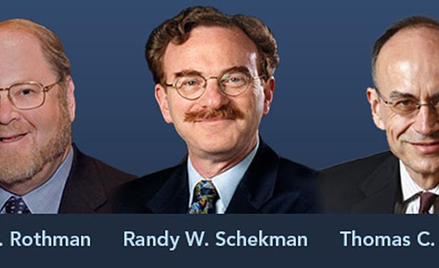 James E. Rothman, Randy W. Schekman,Thomas C. Suedhof z Noblem