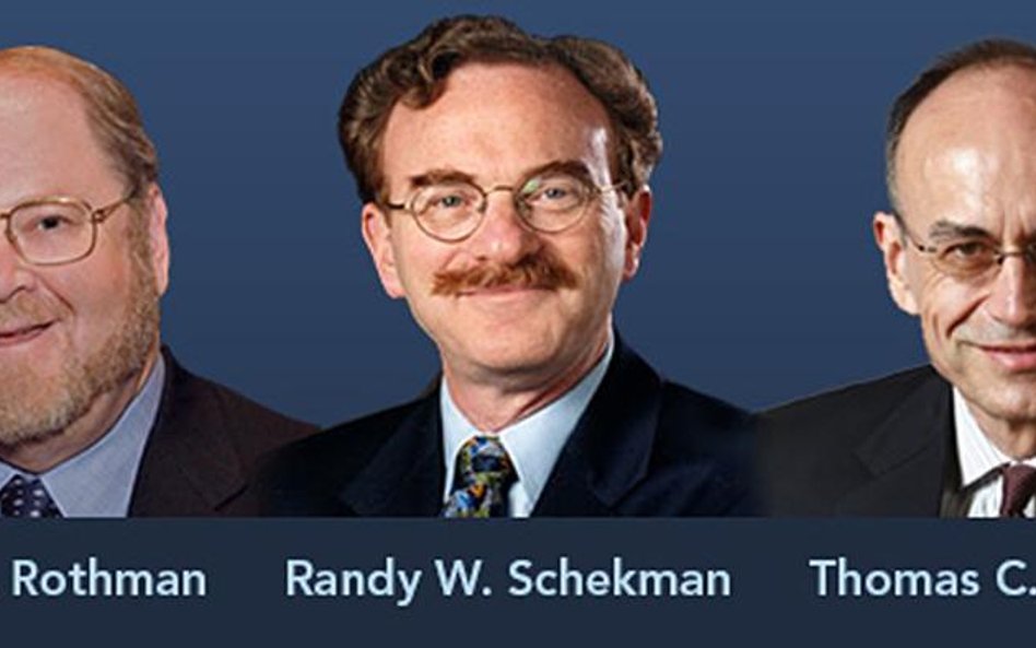 James E. Rothman, Randy W. Schekman,Thomas C. Suedhof z Noblem