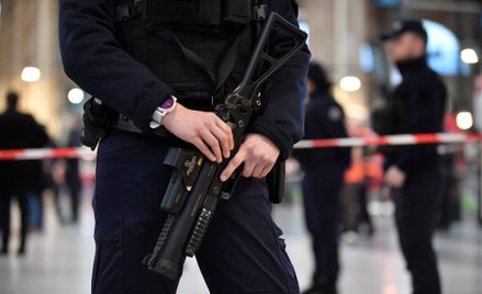 Policja na dworcu Gare du Nord
