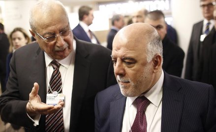 Premier Iraku Hajdar al-Abadi - na zdjęciu po prawej