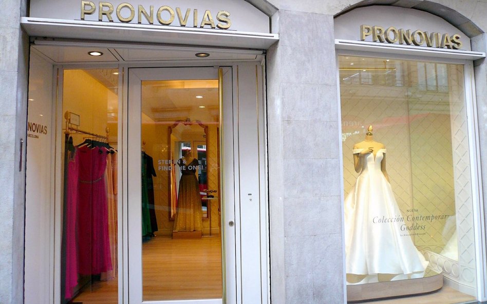 Pronovias ma salony na całym świecie. Na zdjęciu salon w Bilbao.