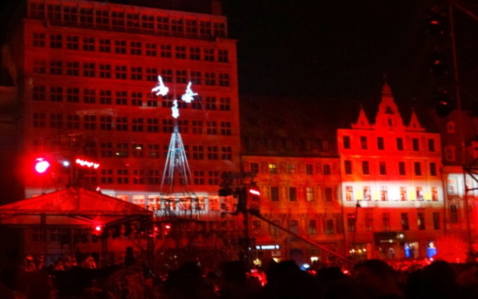 Anioły nad wrocławskim Rynkiem