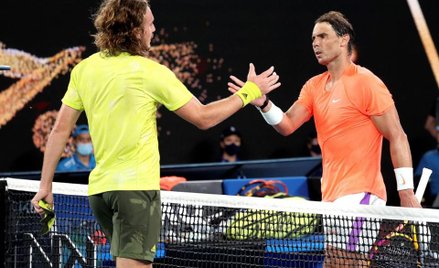 Stefanos Tsitsipas w starciu z Rafaelem Nadalem pokazał wielką wiarę i hart ducha