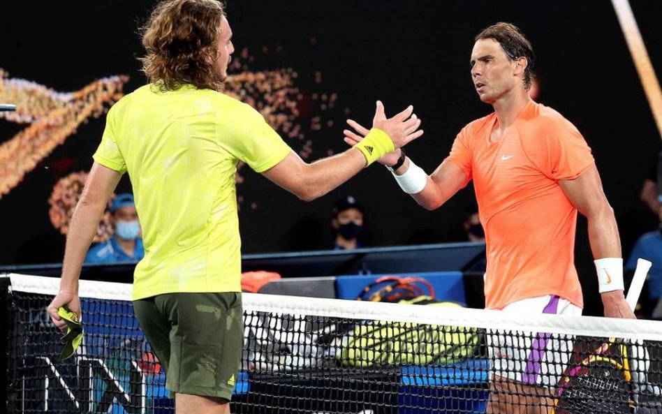 Stefanos Tsitsipas w starciu z Rafaelem Nadalem pokazał wielką wiarę i hart ducha