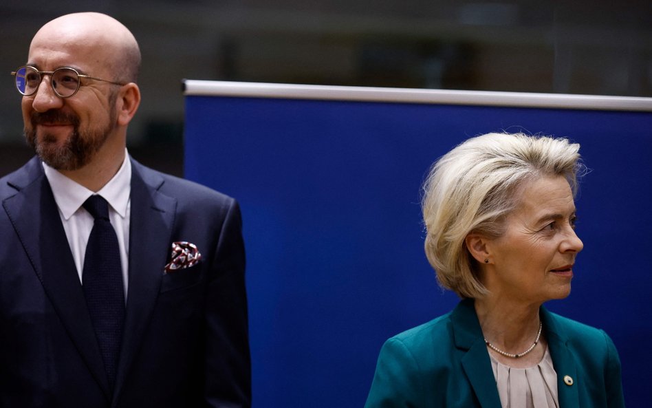 Przewodniczący Rady Europejskiej Charles Michel i szefowa Komisji Europejskiej Ursula von der Leyen 