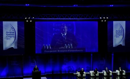 Bronisław Komorowski, prezydent RP, podczas inauguracji Europejskiego Kongresu Gospodarczego Fot. Ma