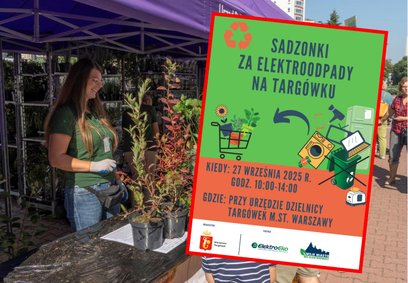 W sobotę 27 września odbędzie się akcja Sadzonki za elektroodpady na Targówku