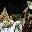 Polska drużyna cieszy się zwycięskim meczem