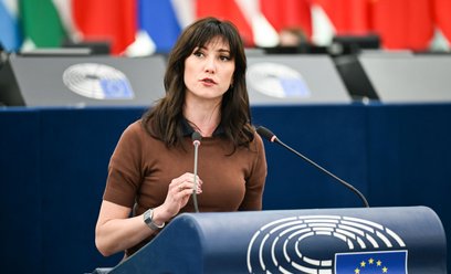 Ewa Zajączkowska-Hernik podczas obrad Parlamentu Europejskiego w Strasburgu, fot. z 19 maja 2026 r.