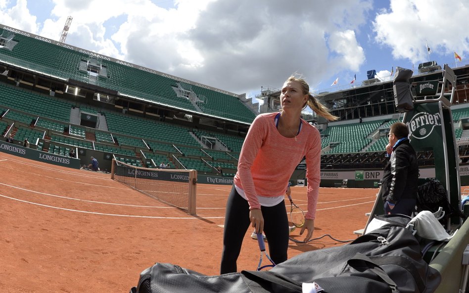 Maria Szarapowa na treningu
