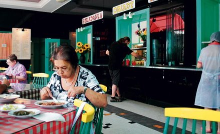Bar Pra­so­wy przy ul. Mar­szał­kow­skiej dzia­łał po­nad 50 lat. Na­zwa wzię­ła się stąd, że naprze