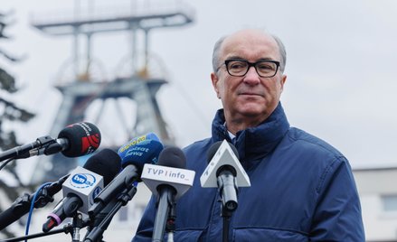 Marszałek Sejmu Włodzimierz Czarzasty podczas wypowiedzi dla mediów dot. trudnej sytuacji w JSW