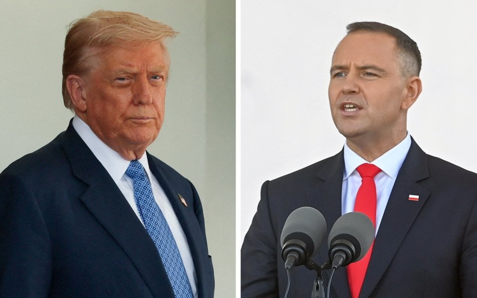 Prezydent USA Donald Trump i prezydent RP Karol Nawrocki