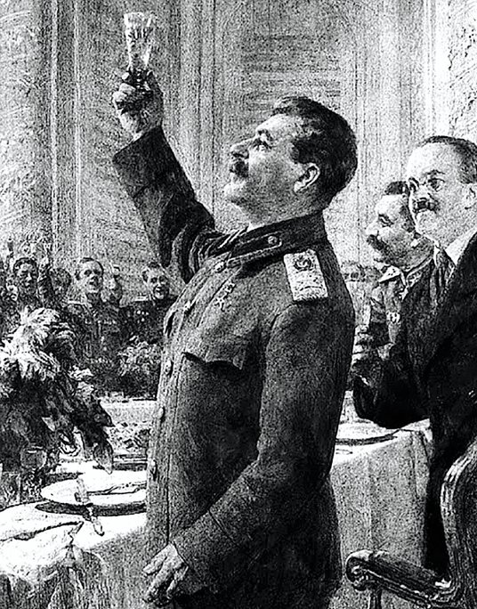 Stalin uwielbiał wieczorne libacje. Ale tłuste dania mięsne, różne gatunki trunków i dziesiątki wypa