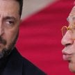 Prezydent Ukrainy Wołodymyr Zełenski i przewodniczący Rady Europejskiej Antonio Costa