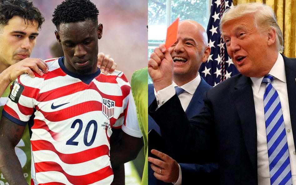 Bezpośrednia interwencja Trumpa. FIFA uchyla czerwoną kartkę napastnikowi USA
