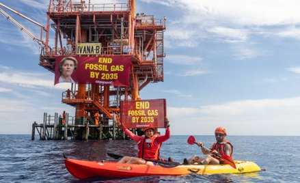 Greenpeace zajął platformę wiertniczą. Apel do von der Leyen ws. gazu