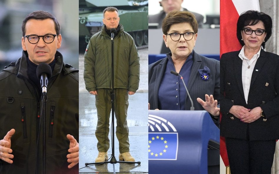 Mateusz Morawiecki, Mariusz Błaszczak, Beata Szydło, Elżbieta Witek