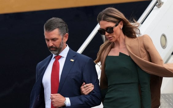 Donald Trump Jr. i jego żona Bettina