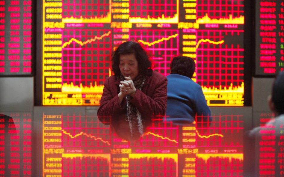 Shanghai Composite Index wczoraj spadł do najniższego poziomu od czterech lat, zaś wskaźnik MSCI Chi