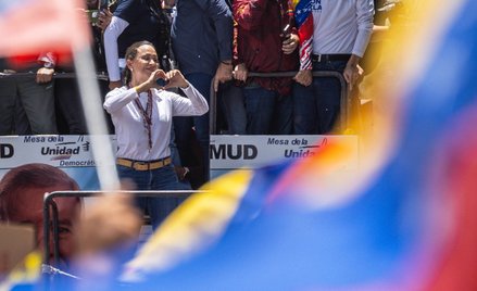 Maria Corina Machado, liderka wenezuelskiej opozycji, sprzeciwiająca się dyktaturze Nicolasa Maduro.