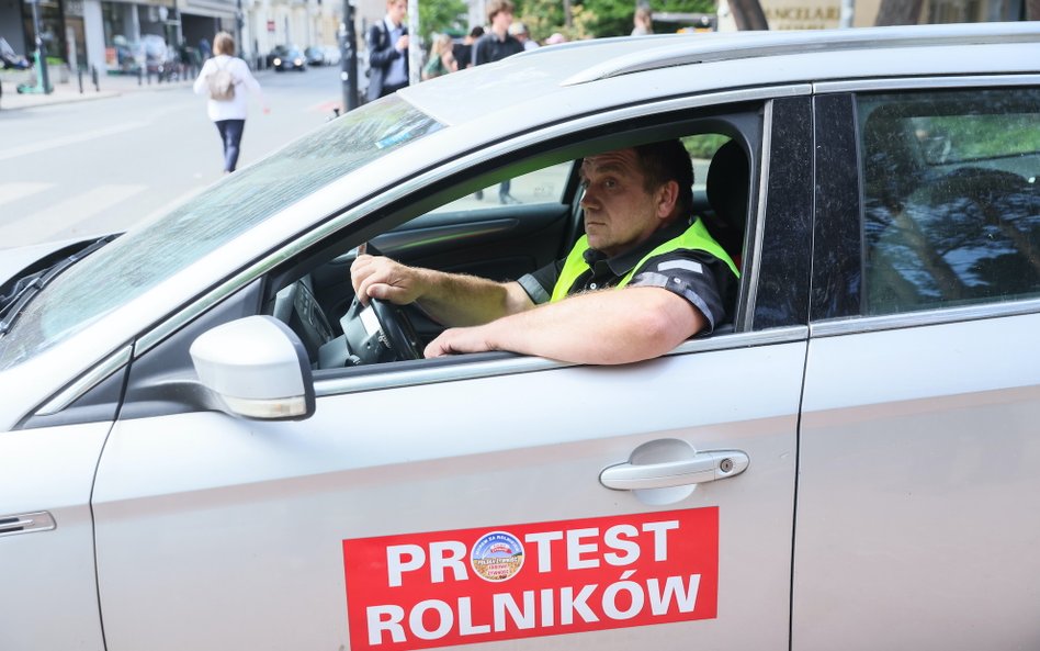 Protest rolników w Warszawie w maju 2024 roku.