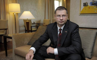 Premier Łotwy Valdis Dombrovskis