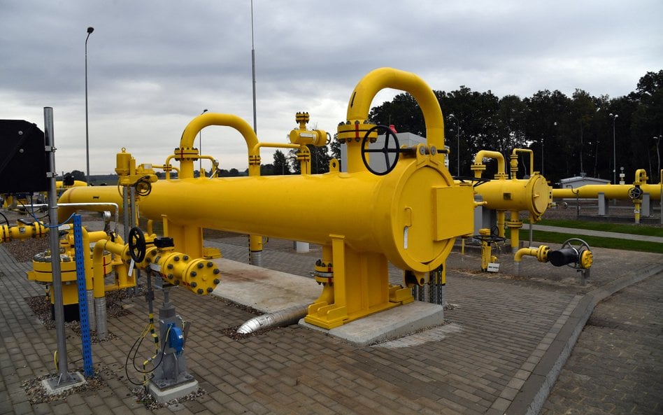 Tłocznia gazu na terenie gazociągu Baltic Pipe w Budnie koło Goleniowa w Polsce. To gazociąg, którym