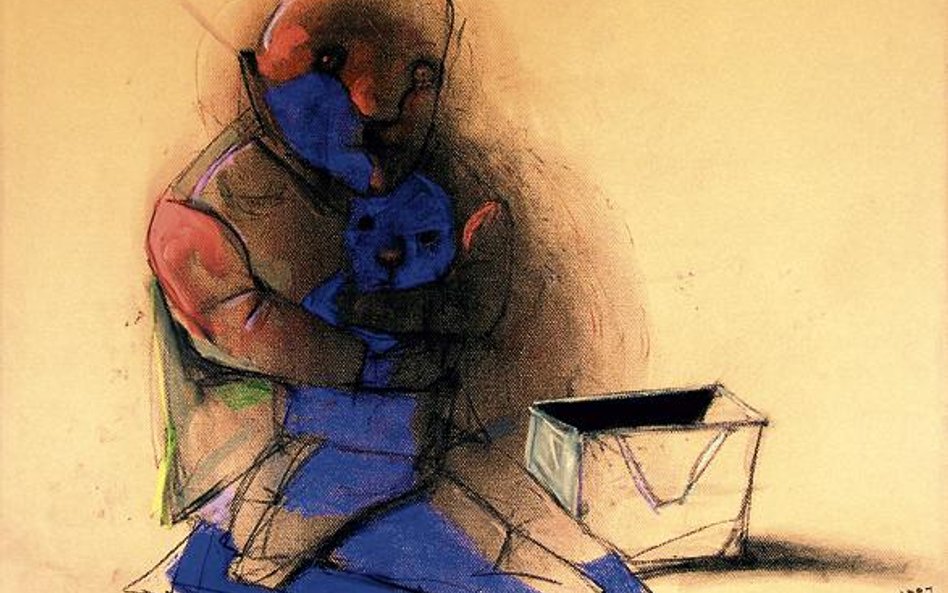 Stasys, bez tytułu, pastel, papier, 55 x 75 cm, 1997 r., fot. Galeria Grafiki i Plakatu