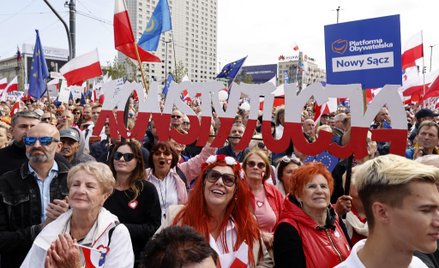 Marsz Miliona Serc na ulicach Warszawy