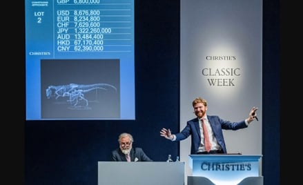 Aukcja Jurasic Icons w londyńskim domu aukcyjnym Christie's odbyła się 12 grudnia 2024 roku