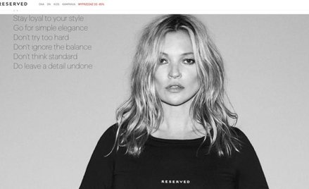 Kate Moss została twarzą globalnej kampanii Reserved.