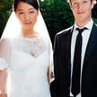 Twórca Facebooka Mark Zuckerberg z żoną Priscillą Chan