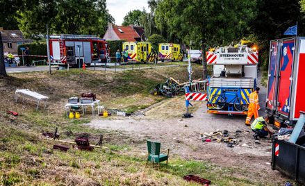 Służby ratunkowe na miejscu zdarzenia