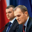 Ta sytuacja dyskwalifikuje senatora Misiaka – uważa Donald Tusk. Na zdjęciu na konferencji z rzeczni