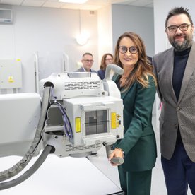 Renata Kaznowska, wiceprezydent Warszawy i Jarosław Jóźwiak, przewodniczący Komisji Zdrowia Rady m.s