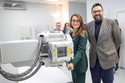 Renata Kaznowska, wiceprezydent Warszawy i Jarosław Jóźwiak, przewodniczący Komisji Zdrowia Rady m.s