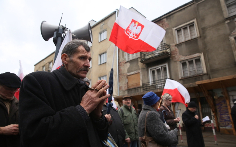 Protest pod siedzibą "Gazety Wyborczej"