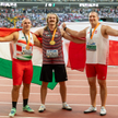 Od lewej: Bence Halasz (brązowy), Ethn Katzberg (złoty) i Wojciech Nowicki (srebrny)