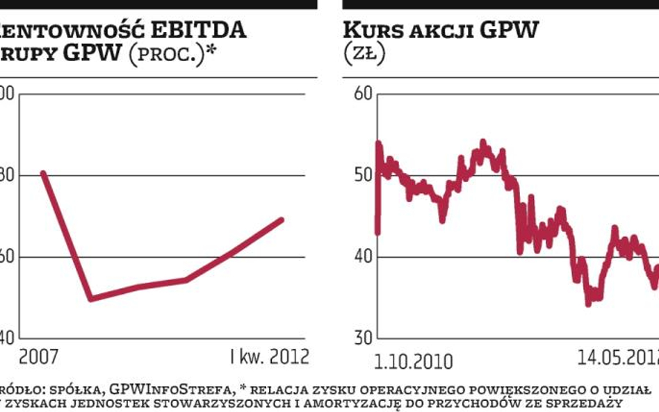 GPW odda akcjonariuszom tylko 30 proc. zysku