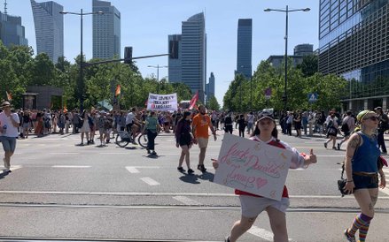 Uczestnicy dali wyraz swoim postulatom równości i wolności na rozmaitych transparentach