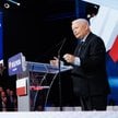 Prezes PiS Jarosław Kaczyński podczas wystąpienia na konwencji programowej Prawa i Sprawiedliwości w