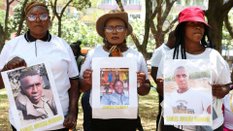 Protest rodzin Kenijczyków zwerbowanych do walk na Ukrainie, 19 lutego, Nairobi