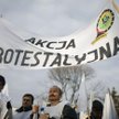 Związkowcy protestują pod Sejmem