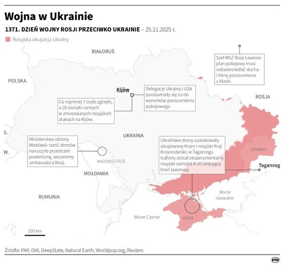 Tak wyglądała sytuacja na froncie w 1371 dniu wojny