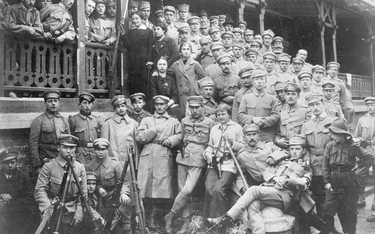 Oddziały Strzelców na Oleandrach. Kraków, sierpień 1914 r.