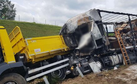 Na A2 zginął kierowca tira oraz pasażer tego samochodu