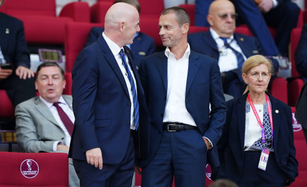 Gianni Infantino (z lewej) i Aleksander Ceferin chcą rządzić światowym oraz europejskim futbolem jes