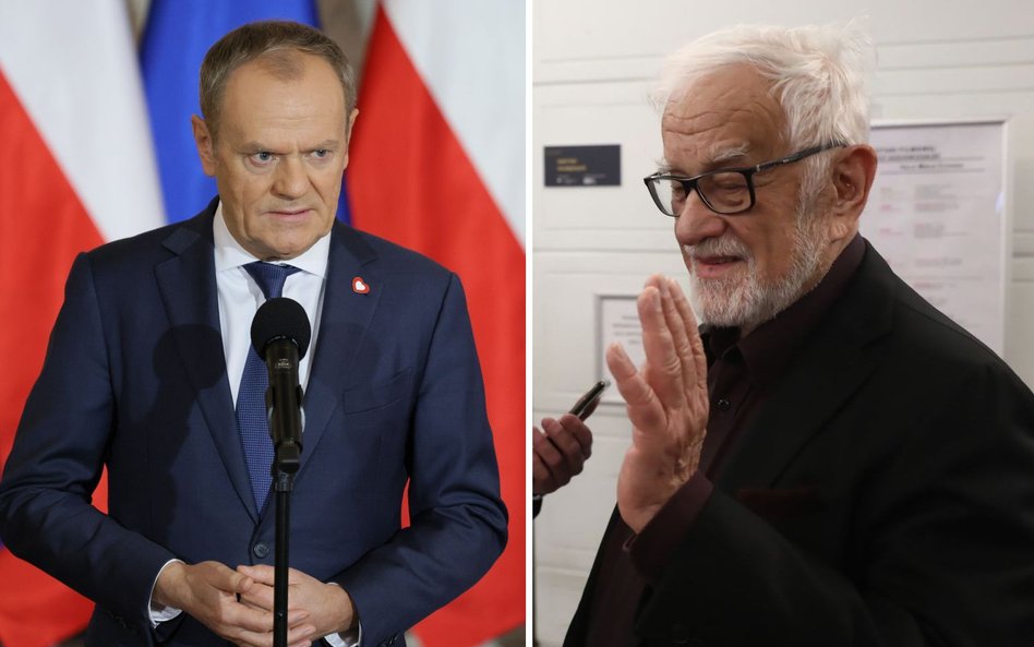 Donald Tusk i Jan Pietrzak