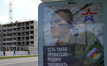 Billboard zachęcający do wstapienia do armii rosyjskiej